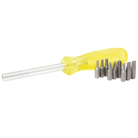 Urrea Screwdriver Magnetic 10 in 1 with 1/4 in hex bits 9308
